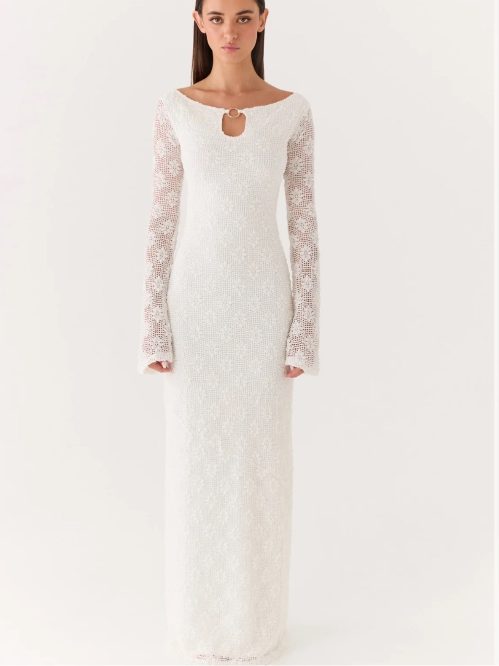 New Peppermayo Theresea White Size 6 Maxi Dress